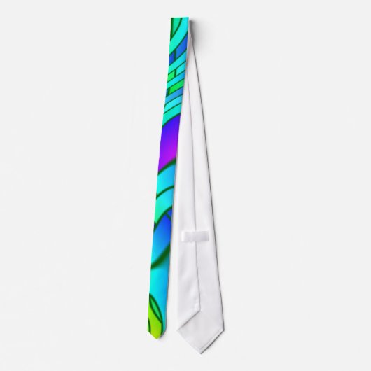 Psychedelic Glas in lood Pattern Stropdas (Achterkant)