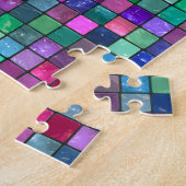 Psychedelic Glass Tile Puzzle Legpuzzel (Zijkant)