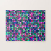 Psychedelic Glass Tile Puzzle Legpuzzel (Horizontaal)