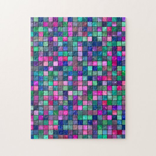 Psychedelic Glass Tile Puzzle Legpuzzel (Verticaal)