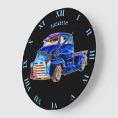 Psychedelic Glows Pickup Truck Car Grote Klok (Hoek)