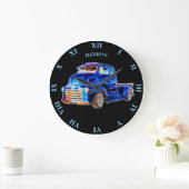 Psychedelic Glows Pickup Truck Car Grote Klok (Huis)