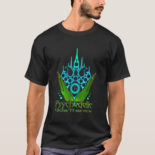Psychedelic Goa Trance Darkpsy Psytrance 1 T-shirt (Voorkant)