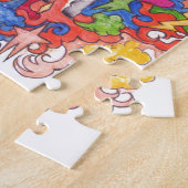 Psychedelic Goat Legpuzzel (Zijkant)