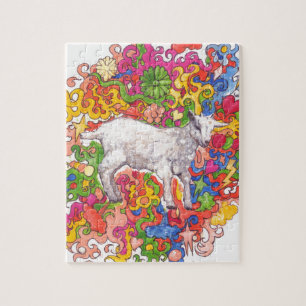 Psychedelic Goat Legpuzzel