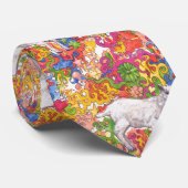 Psychedelic Goat Stropdas (Opgerold)