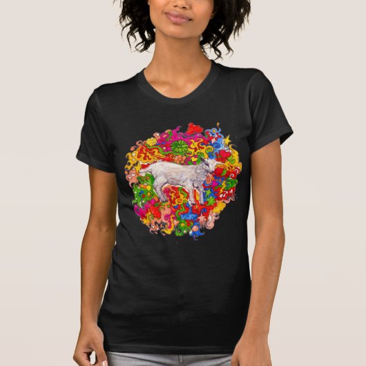 Psychedelic Goat T-shirt (Voorkant)