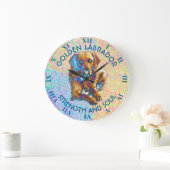 Psychedelic Golden Labrador Retriever Grote Klok (Huis)