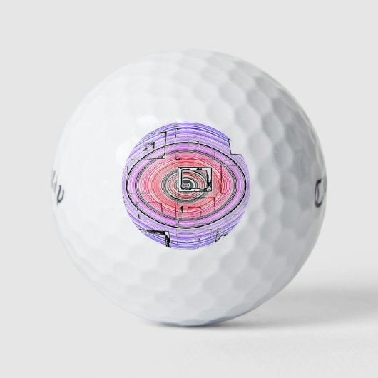 Psychedelic Golfballen (Voorkant)