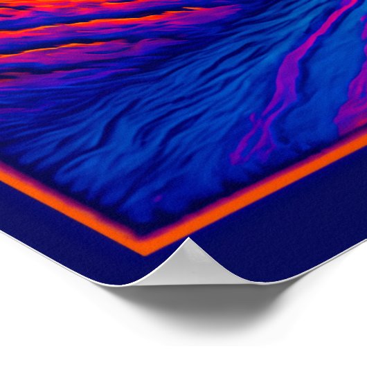 Psychedelic Grand Teton Poster (Hoek)