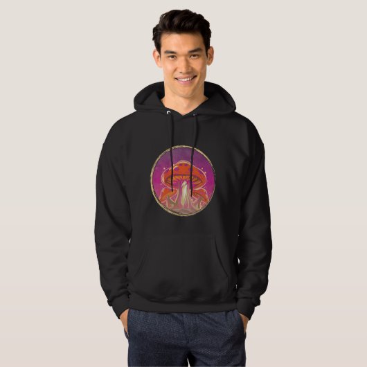 Psychedelic Graphic Mushroom Hoodie (Voorkant volledig)
