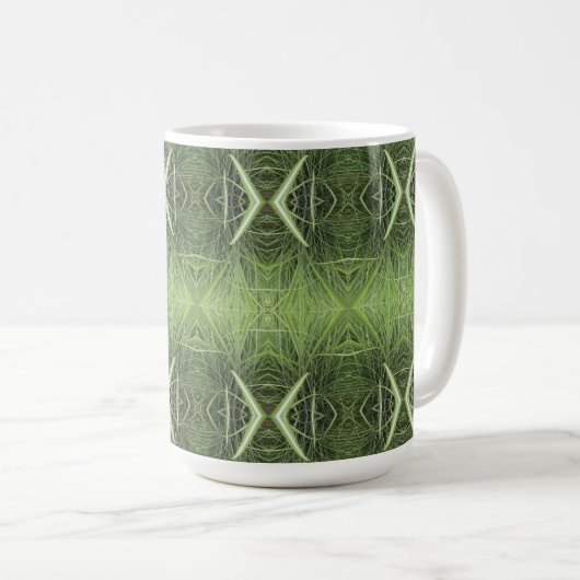 Psychedelic Grass Green Mok (Voorkant rechts)