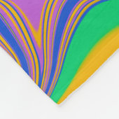 Psychedelic Green Mix Abstract kleurig Fleece Deken (Hoek)