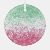 Psychedelic Groovy Abstract Abrosexual Pride Flag Glas Ornament (Voorkant)