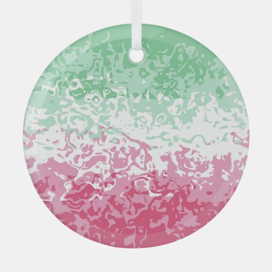 Psychedelic Groovy Abstract Abrosexual Pride Flag Glas Ornament (Voorkant)