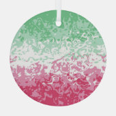 Psychedelic Groovy Abstract Abrosexual Pride Flag Glas Ornament (Achterkant)