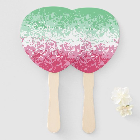 Psychedelic Groovy Abstract Abrosexual Pride Flag Handwaaier (Voorkant en achterkant)