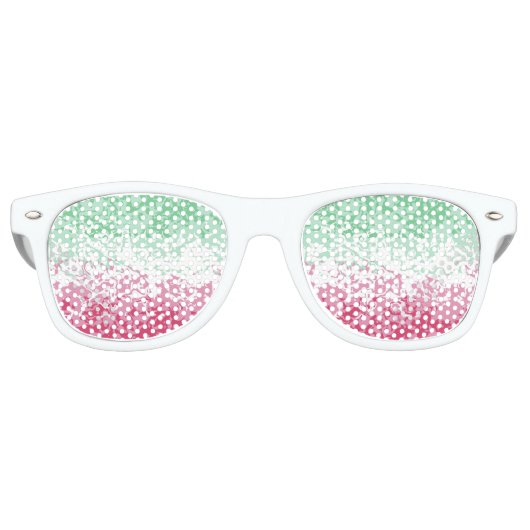 Psychedelic Groovy Abstract Abrosexual Pride Flag Retro Zonnebril (Voorkant)