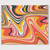 Psychedelic groovy background. Kleurrijk abstract  Cadeaupapier (Vlak)