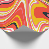 Psychedelic groovy background. Kleurrijk abstract Cadeaupapier (Hoek)