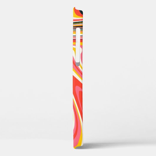 Psychedelic groovy background. Kleurrijk abstract Case-Mate iPhone Case (Achterkant / Links)