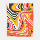 Psychedelic groovy background. Kleurrijk abstract  Fleece Deken (Voorkant)