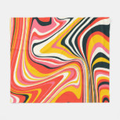Psychedelic groovy background. Kleurrijk abstract  Fleece Deken (Voorkant (Horizontaal))