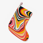 Psychedelic groovy background. Kleurrijk abstract  Kleine Kerstsok (Voorkant (Hangend))