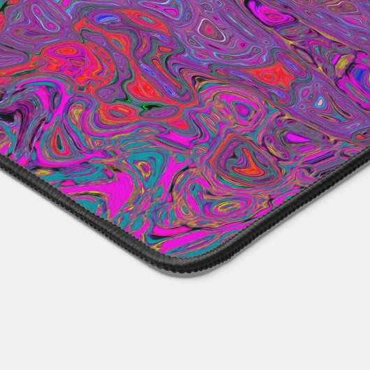 Psychedelic Groovy Magenta Retro Atomic Waves Bureaumat (Hoek)