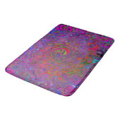Psychedelic Groovy Magenta Retro Liquid Swirl Badmat (Gekanteld)