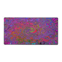 Psychedelic Groovy Magenta Retro Liquid Swirl