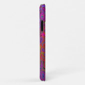 Psychedelic Groovy Magenta Retro Liquid Swirl Case-Mate iPhone Case (Achterkant/rechts)