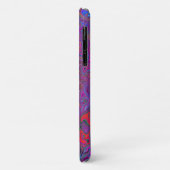 Psychedelic Groovy Magenta Retro Liquid Swirl Case-Mate iPhone Case (Achterkant/links)