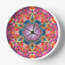 Psychedelic Groovy Roze Liefde Glam Mandala