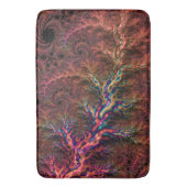 Psychedelic Groovy Trippy Funky Kleurrijke Fractal Badmat (Voorkant Verticaal)
