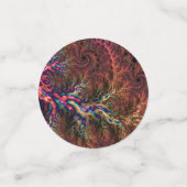 Psychedelic Groovy Trippy Funky Kleurrijke Fractal Confetti (Kleine voorkant)