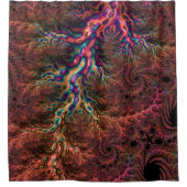 Psychedelic Groovy Trippy Funky Kleurrijke Fractal Douchegordijn (Voorkant)