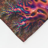 Psychedelic Groovy Trippy Funky Kleurrijke Fractal Fleece Deken (Hoek)
