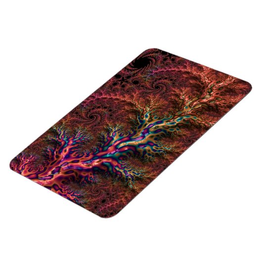 Psychedelic Groovy Trippy Funky Kleurrijke Fractal Magneet (Linkerzijde)