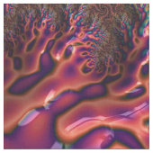 Psychedelic Groovy Trippy Funky Kleurrijke Fractal Stof (Close Up)