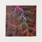 Psychedelic Groovy Trippy Funky Kleurrijke Fractal Wandkleed (Voorkant)