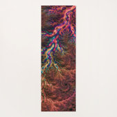 Psychedelic Groovy Trippy Funky Kleurrijke Fractal Yogamat (Achterkant)