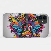 Psychedelic Guitar Case-Mate iPhone Case (Achterkant (horizontaal))
