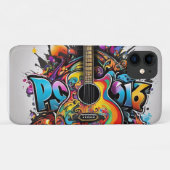 Psychedelic Guitar Case-Mate iPhone Case (Achterkant (horizontaal))