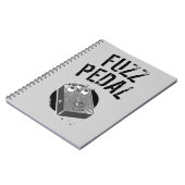 Psychedelic Guitar Fuzz Black & White Notitieboek (Linkerzijde)