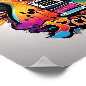 Psychedelic Guitar Poster (Hoek)