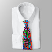 Psychedelic Half Drop necktie Stropdas (Gebonden)