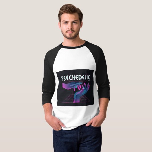 PSYCHEDELIC HANDIG MAN UNIEK SMART MODERN GECITEER T-SHIRT (Voorkant volledig)