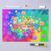 Psychedelic Happy Birthday Tissue Paper HAMbyWG Tissuepapier (Craft)