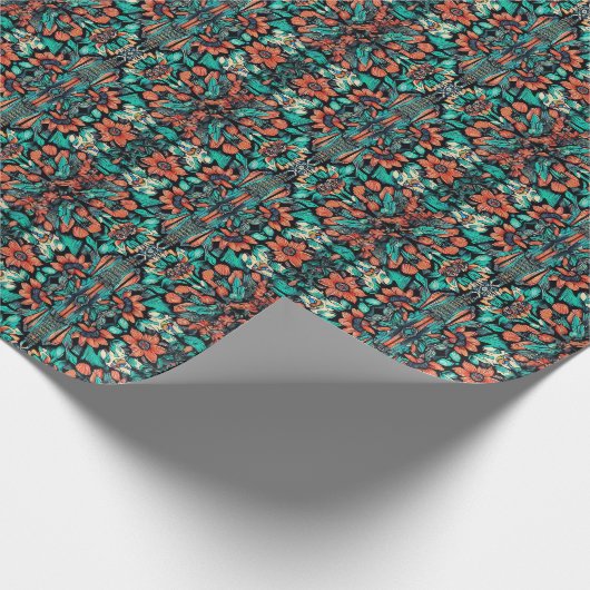 Psychedelic Hawaiian Cadeaupapier (Hoek)